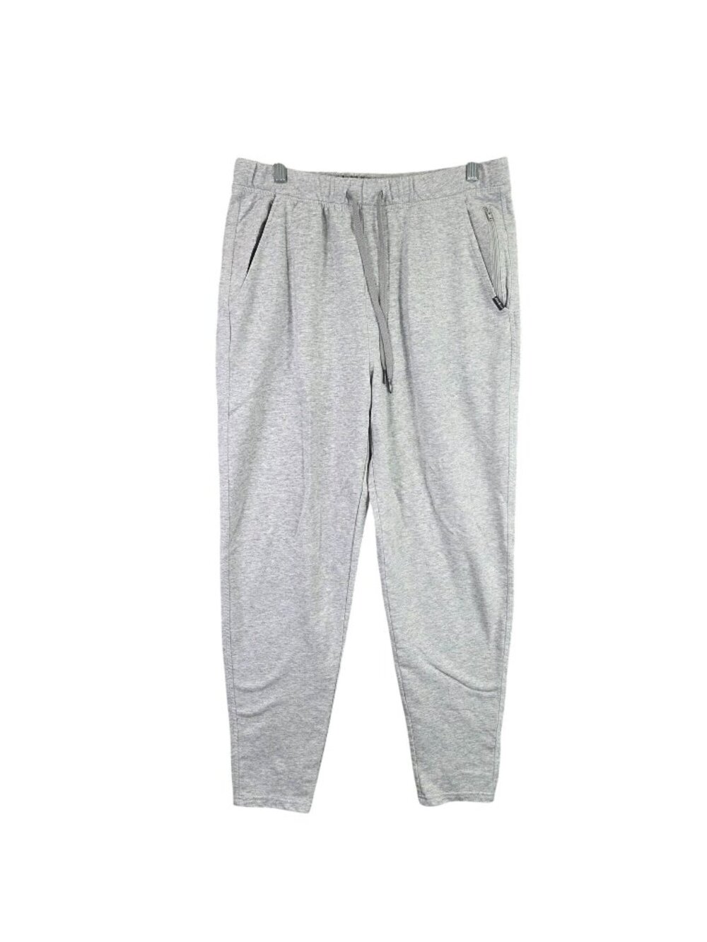 Mens Eddie Bauer Gray Lounge Jogger Pants Cotton Blend Elastic Waistband Size M